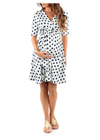 Robe Grossesse Été à Pois