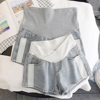 Short en Jean Grossesse Gris