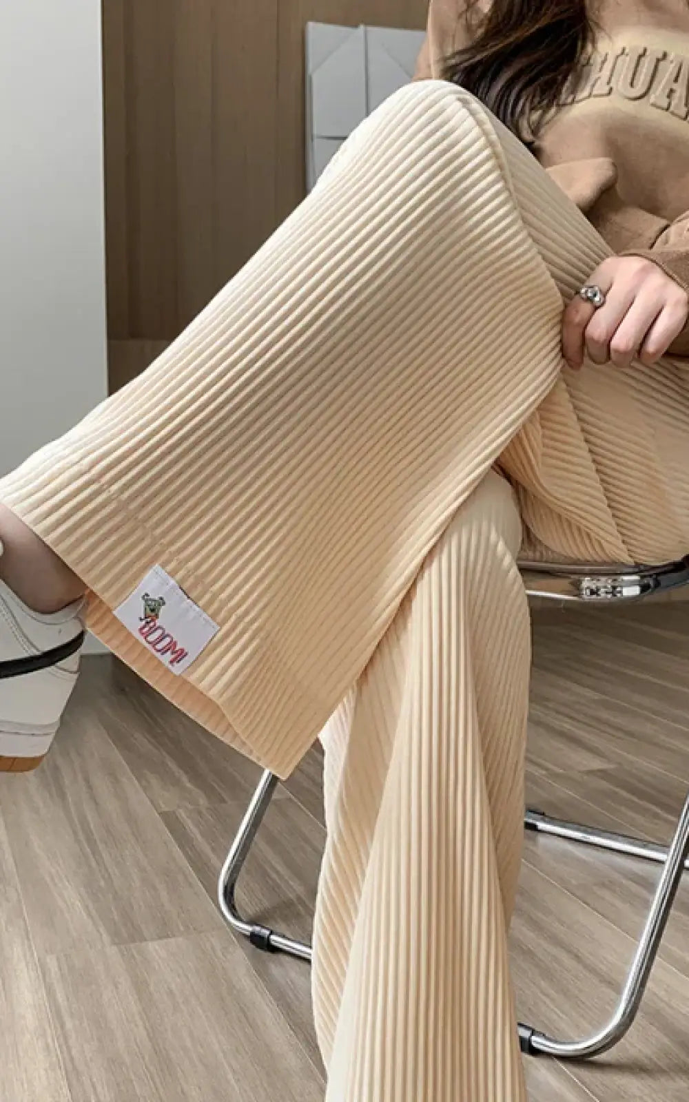 Pantalon Grossesse Large en Mousseline de Soie – Mameline