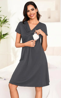 Robe De Nuit Allaitement Uni
