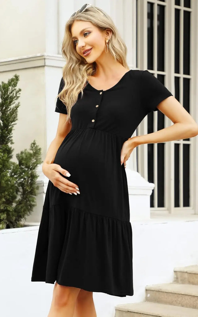 Robe Grossesse Robe Avec BolÃ©ro Robe Noire Grossesse Manches