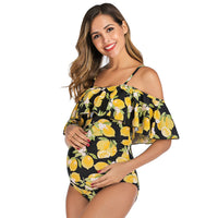 Maillot de Bain Grossesse Motif Citron