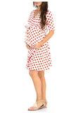 Robe Grossesse Été à Pois