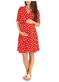 Robe Grossesse Été à Pois