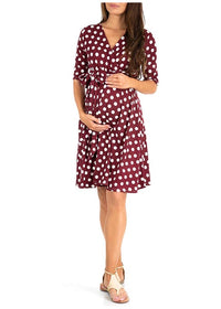 Robe Grossesse Été à Pois