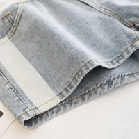 Short en Jean Grossesse Gris