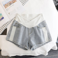 Short en Jean Grossesse Gris