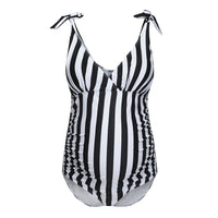 Maillot de Bain Grossesse Armature Noir Et Blanc