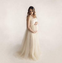 Robe Shooting Grossesse Longue en Tulle
