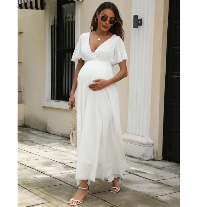 Robe de maternité longue Éclat Pure
