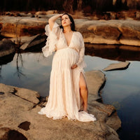 Robe Shooting Grossesse Bohème en Mousseline