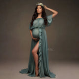 Robe Shooting Grossesse Manches Volantes