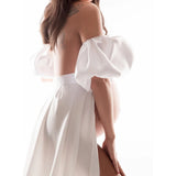 Robe Shooting Grossesse Manches Bouffantes