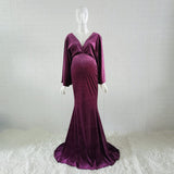 Robe photo grossesse velours