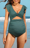 Maillot de Bain Grossesse 1 Pièce Culotte Montante