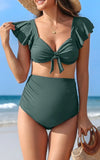 Maillot de Bain Grossesse 2 Pièces Culotte Montante