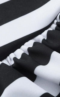 Maillot de Bain Grossesse Armature Noir Et Blanc