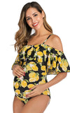 Maillot de Bain Grossesse Motif Citron