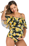 Maillot de Bain Grossesse Motif Citron