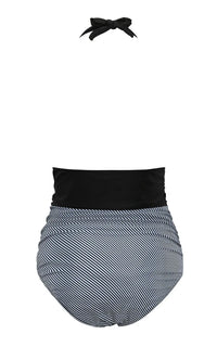 Maillot de Bain Grossesse Rayé