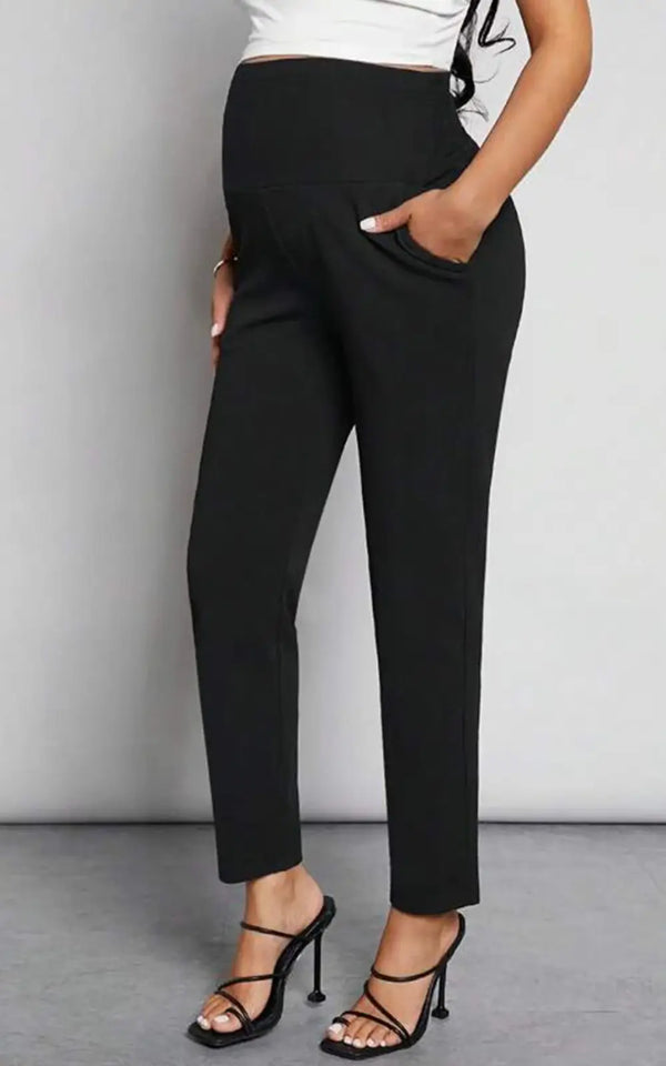 Pantalon Grossesse de Travail Noir