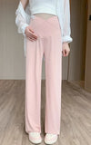 Pantalon Grossesse Droit en Coton Et Polyester