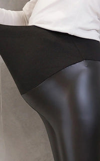 Pantalon Grossesse Simili Cuir