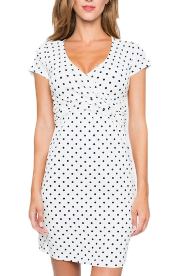 Robe Allaitement à Pois