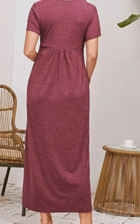 Robe Allaitement Bordeaux