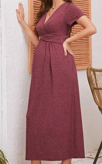 Robe Allaitement Bordeaux
