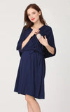 Robe Allaitement Chic Bleue