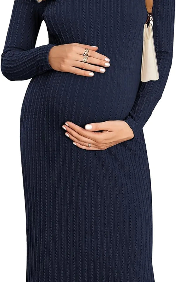 Robe de Grossesse Manche Longue
