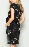 Robe de Grossesse Noir Floral