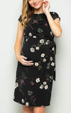 Robe de Grossesse Noir Floral