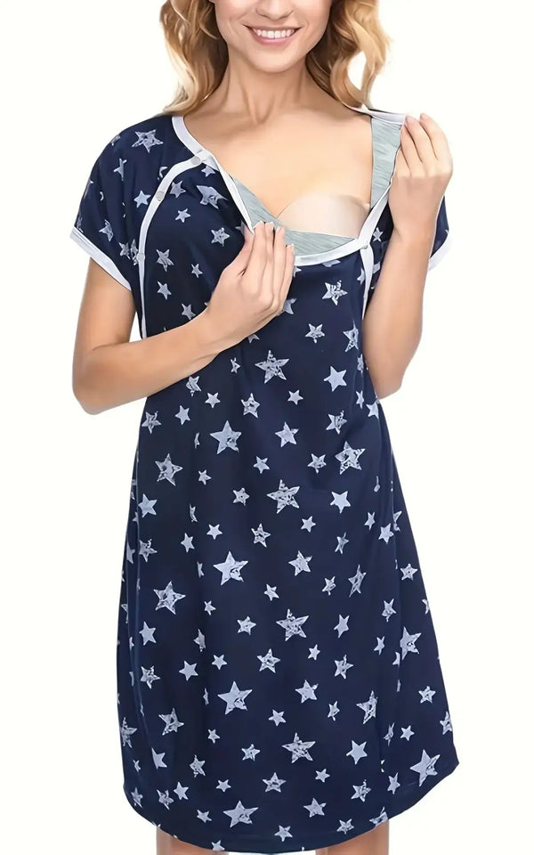 Robe de Nuit Allaitement Avec Ouverture