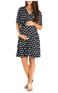 Robe Grossesse Été à Pois