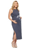 Robe Grossesse Grise Fendue