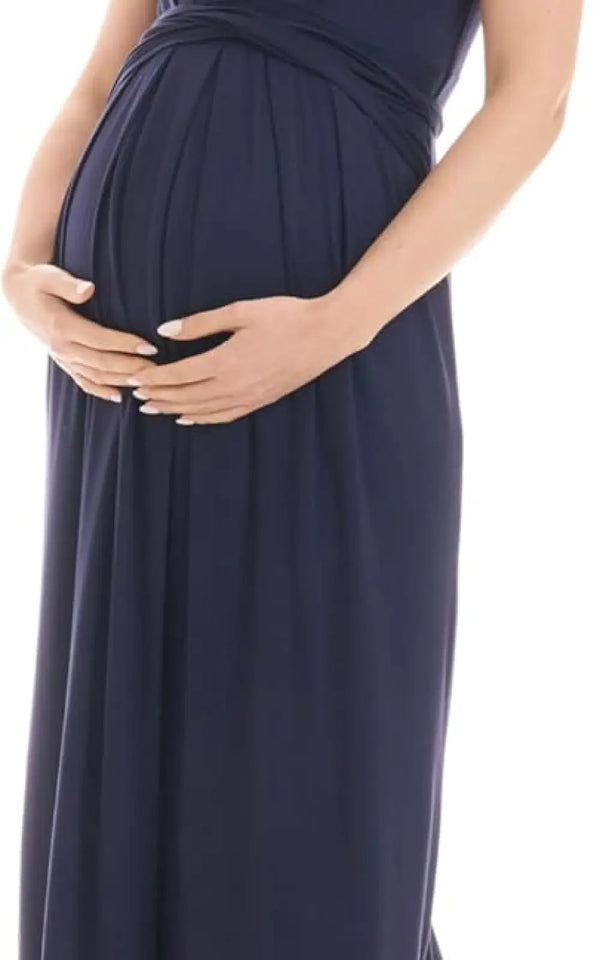Robe Grossesse Habillée Bleue Marine