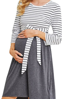 Robe Grossesse Rayée