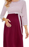 Robe Grossesse Rayée