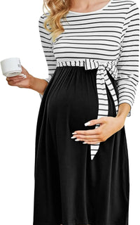 Robe Grossesse Rayée