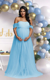 Robe Shooting Grossesse Maille et Dentelle