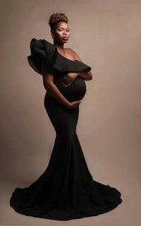 Robe Shooting Grossesse Noir Stretch