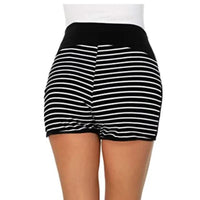 Short Grossesse Noir à Rayures