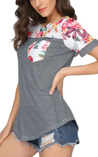 T Shirt Grossesse et Allaitement Floral